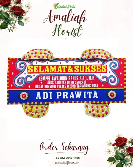Papan Bunga Ucapan Selamat Tangkisan Pos